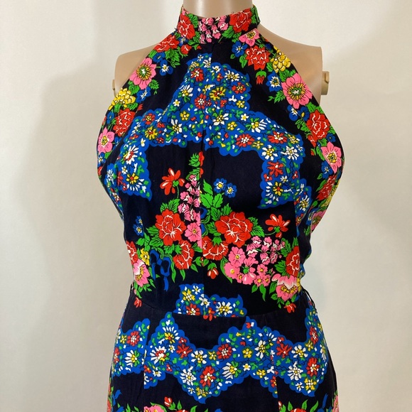 60’s Backless Bohemian Maxi - Picture 3 of 7